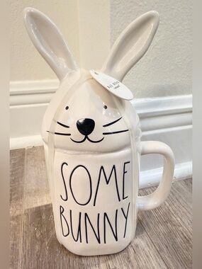 NWT! Rae Dunn Bunny Mug with Lid